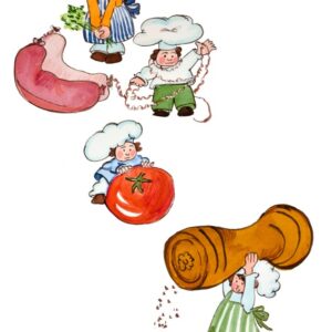 0115- MINI CHEF CON SALSICCE POMODORO PEPE