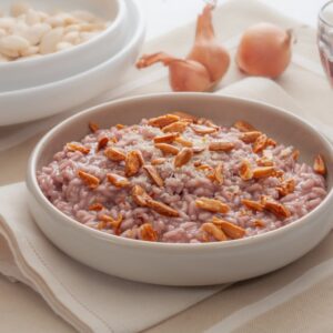 RISOTTO AL NERO D’AVOLA E MANDORLE DI NOTO - 0871
