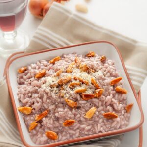 RISOTTO AL NERO D’AVOLA E MANDORLE DI NOTO - 0872