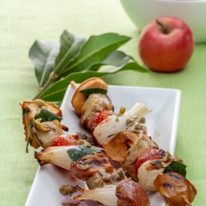 SPIEDINI DI MELANZANE CON LA MELA - 0939