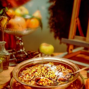 MINESTRA DI FARRO CON BRODO DI CAPPONE - S 6500