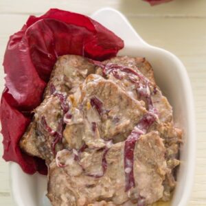 STUFATO CON MONTASIO E RADICCHIO - K3911