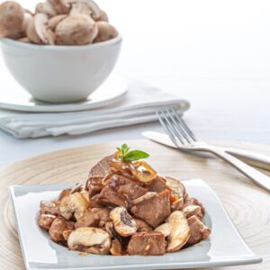 SPEZZATINO DI TONNO AI FUNGHI - 1251