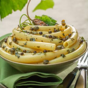 ZITI CON CAPPERI E FOGLIE Di VITE  - 1271