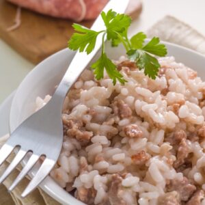 RISO CON LE SALAMELLE - RISO ALLA PILOTA - K4192