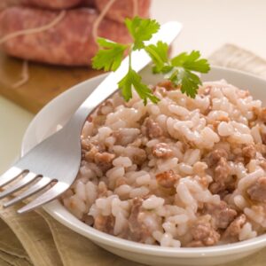 RISO CON LE SALAMELLE - RISO ALLA PILOTA - K4191