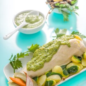 CAPPONE BOLLITO CON SALSA ALLO SCALOGNO - K1704