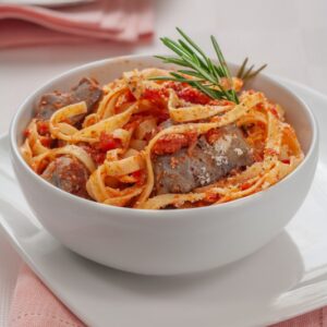 TAGLIATELLE CON FEGATINI E POMODORO - 2446