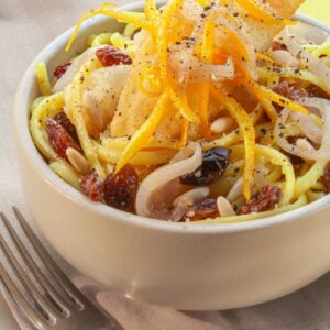 LINGUINE ALL'ARANCIA  SOGLIOLA E PANGRATTATO - 2478