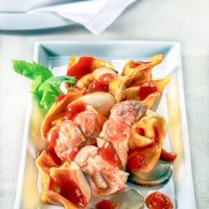 CAPPELLETTI AI TOPINAMBUR CON SALSA AGLI SCAMPI