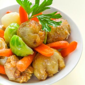 BALLOTTINES DI POLLO  CON VERDURE SALTATE - K2434