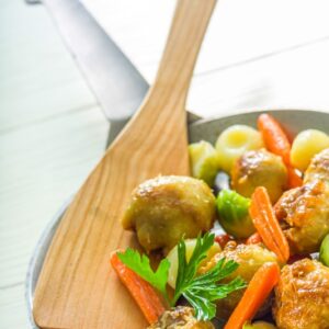 BALLOTTINES DI POLLO CON VERDURE SALTATE - K2435