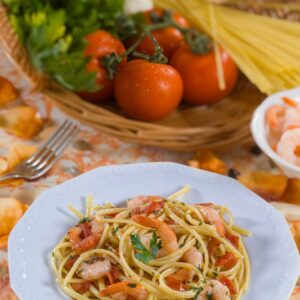 TRENETTE CON RAGU' DI GAMBERI - 3477