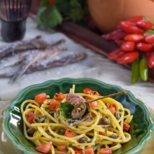 VERMICELLI CON POMODORO E ACCIUGHE - 3575