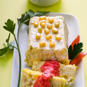 TERRINA DI MAIS E SALSA DI POMODORO CRUDO - K1405