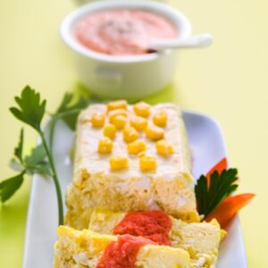 TERRINA DI MAIS E SALSA DI POMODORO CRUDO - K1402