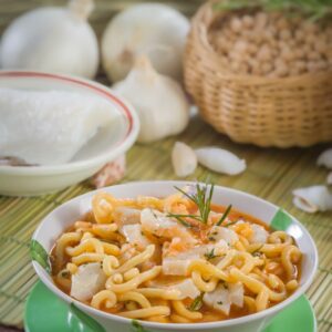 MINESTRA DI CECI CON BACCALÀ - K0538