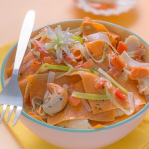 STRACCI DI PATATE “ROSA” CON CAPESANTE - 4025