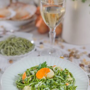 TAGLIOLINI VERDI CON CAPESANTE - 4037
