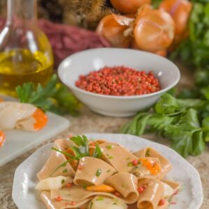 PAPPARDELLE DI FARINA DI CASTAGNE CON CAPESANTE - 4078