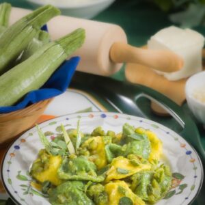 MEZZELUNE CON ROBIOLA E ZUCCHINE - 3840