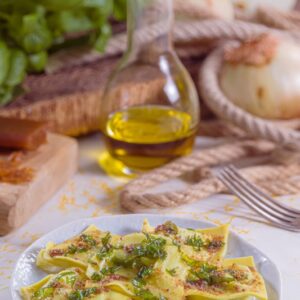 RAVIOLI DI BRANZINO CON LA BOTTARGA - 3856