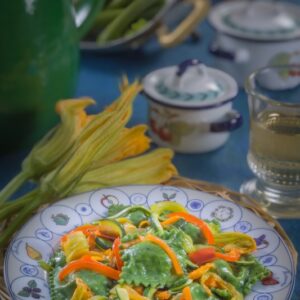 RAVIOLI VERDI CON ORTAGGI - RAVIOLI CON FIORI DI ZUCCA - 3786