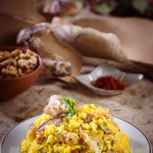 PILAF CON PROSCIUTTO E PORCINI - 0457