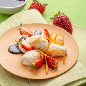 QUENELLE DI RICOTTA CON SALSA AL CIOCCOLATO - 4964