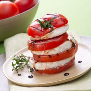 TORRE DI POMODORO ALLA GRIGLIA CON MOZZARELLA MARINATA - 5108