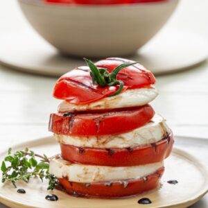 TORRE DI POMODORO ALLA GRIGLIA CON MOZZARELLA MARINATA - 5111