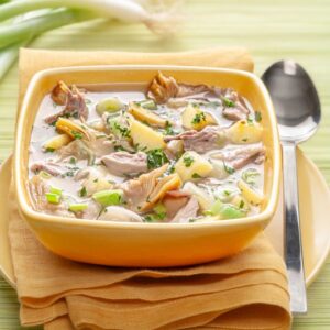 MINESTRA DI CARCIOFI QUAGLIE PATATE E CIPOLLOTTI - 8226