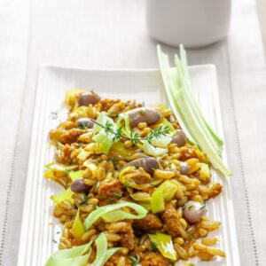 KAMUT CON PORRI  SALSICCIA FAGIOLI - 8345