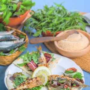 PIADINA CON SARDONI FRITTI - K7661