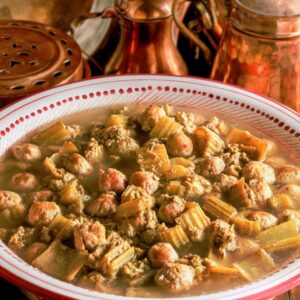 MINESTRA DI CARDI E POLPETTE - 01