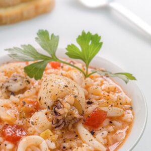 MINESTRA DI RISO E SEPPIOLINE - K3636