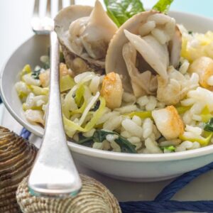 RISOTTO CON ROMBO E TARTUFI DI MARE - K2129