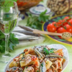 RIGATONI AI FILETTI DI ALICI E TONNO - K3147