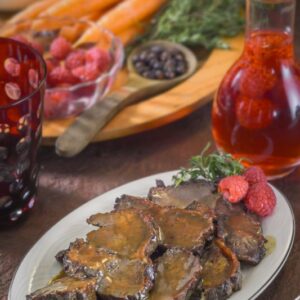 SELLA DI CAPRIOLO ALL'ACETO DI LAMPONI - K4065