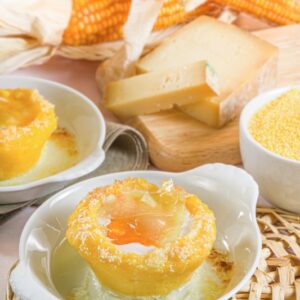 NIDI DI POLENTA CON UOVA E FONTINA - K5673