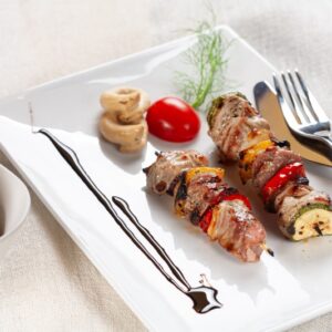 SPIEDINI DI MAIALE CON PEPERONI E ACETO BALSAMICO - 1259