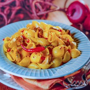 CONCHIGLIE ALLE COZZE E ZAFFERANO - S2200 - 7705