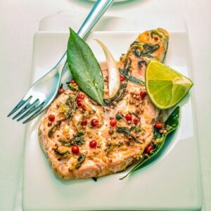 SALMONE AL THÈ E PEPE ROSA - 5877