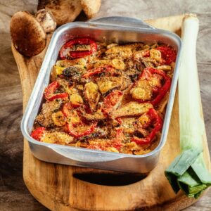 TEGLIA DI PATATE PORCINI E POMODORI - 4322