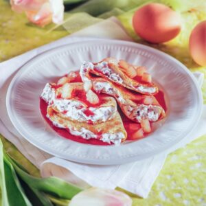 CREPES ALLA PANNA CON SCIROPPO DI CILIEGIE E ANANAS - 9313