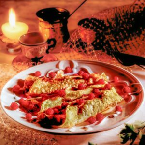 Crepes ai lamponi e fragola S26960