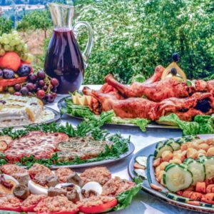 BASILICATA, CETRIOLI, COSCIOTTO DI AGNELLO DI CAMPOVERDE, CREPES ALLE COLLINE, CRESPELLE CON RICOTTA - 2257
