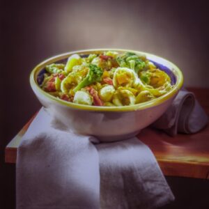 ORECCHIETTE CON BROCCOLI PEPERONE E POMODORINI - 3521