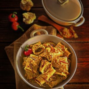 PACCHERI RIPIENI CON CAVOLFIORE PEPERONCINI E CURCUMA - 3707