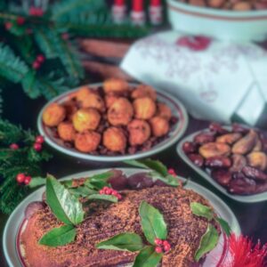 TRONCO DI CASTAGNE - FRITTELLE DI RICOTTA - TRONCO DI NATALE - GI 52-53790 - 3109